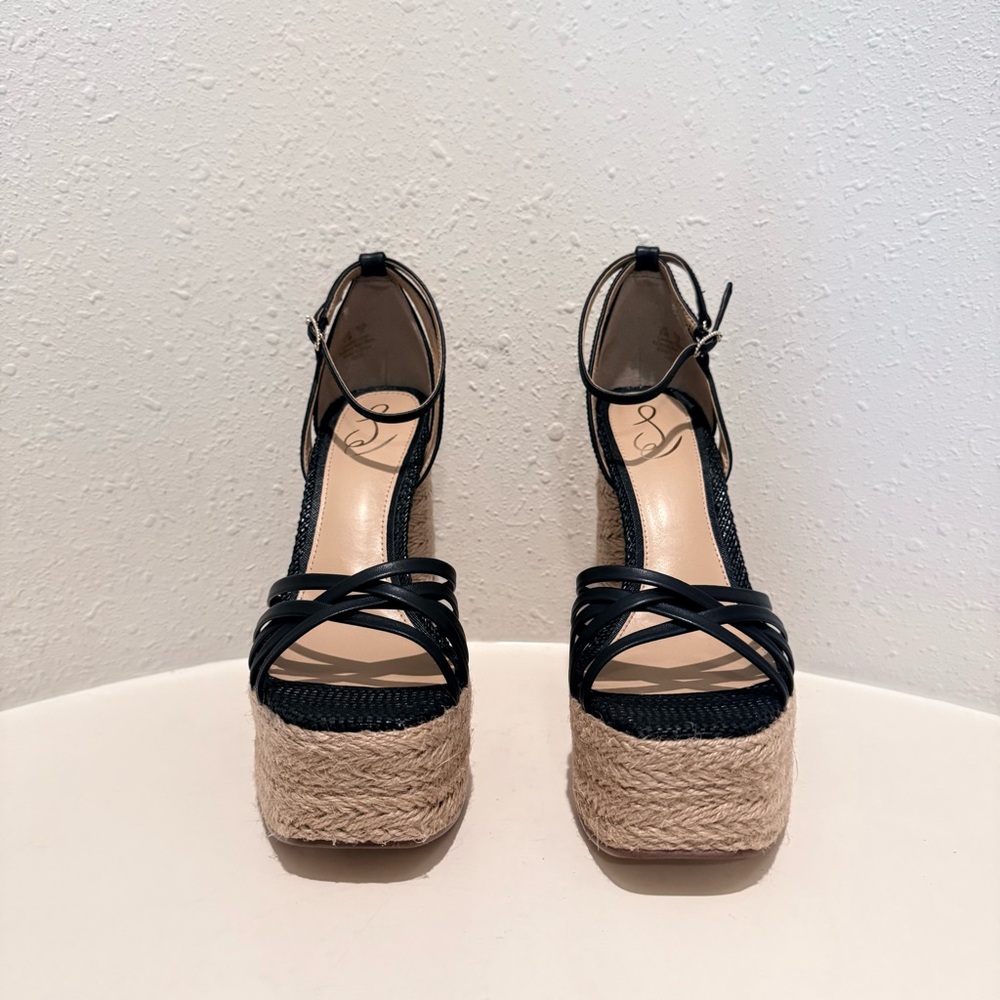 Sam Edelman Kade Ankle Strap Espadrille Heels Platform Sandals Size 8.5 NEW - Picture 10 of 16